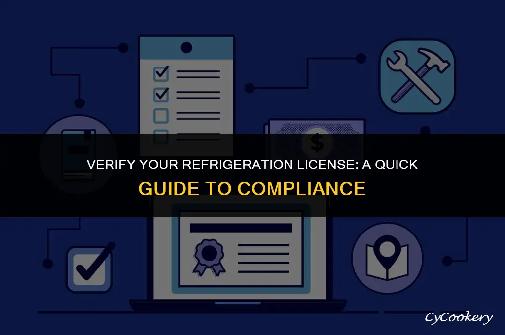 how to check if my refrigeration license is valid