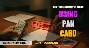 Check Your Income Tax Return Easily with PAN Card