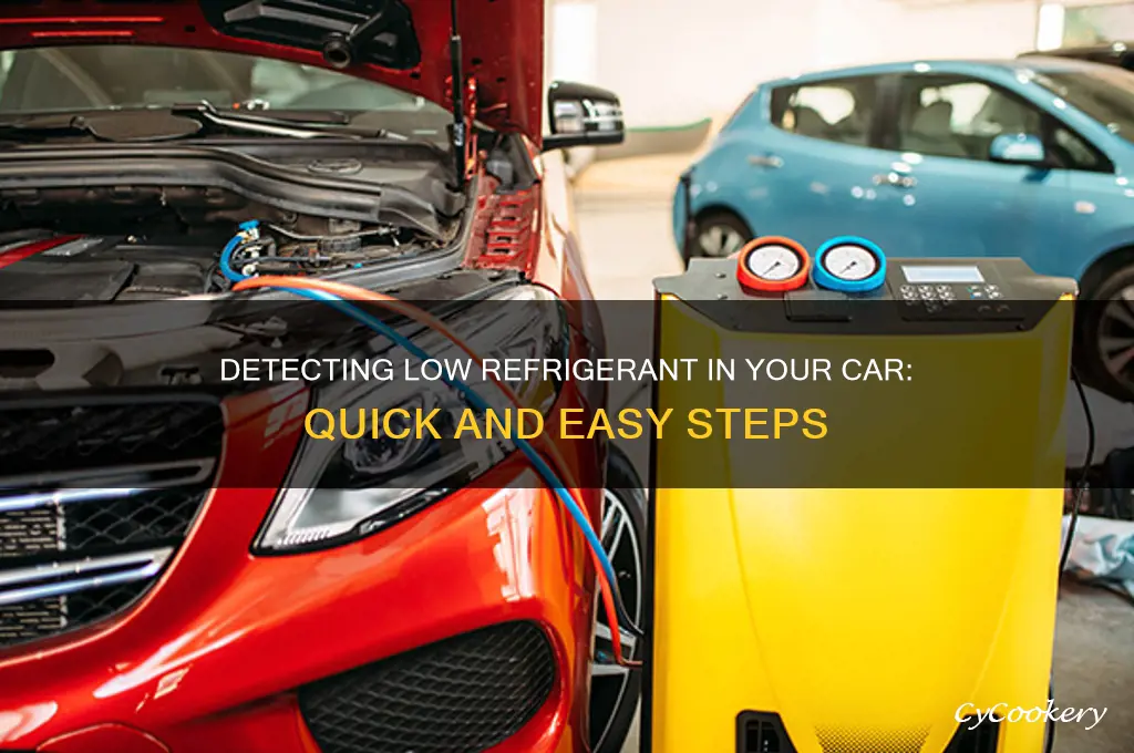how to check low refrigerant in car