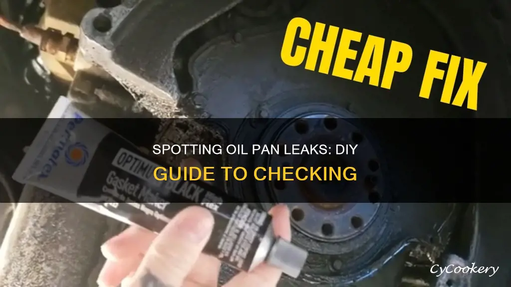 how to check oil pan leak