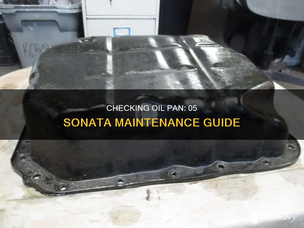 how to check oil pan on 05 sonata