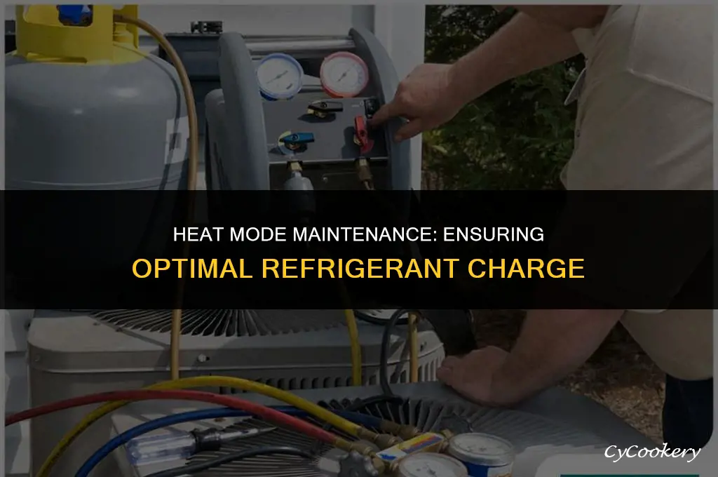 how to check refrigerant charge in heat mode