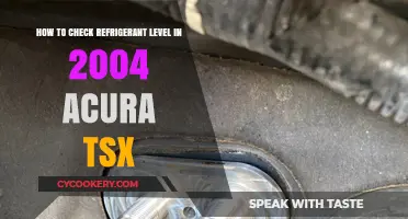 Easy Guide to Checking Refrigerant Levels in Your 2004 Acura TSX