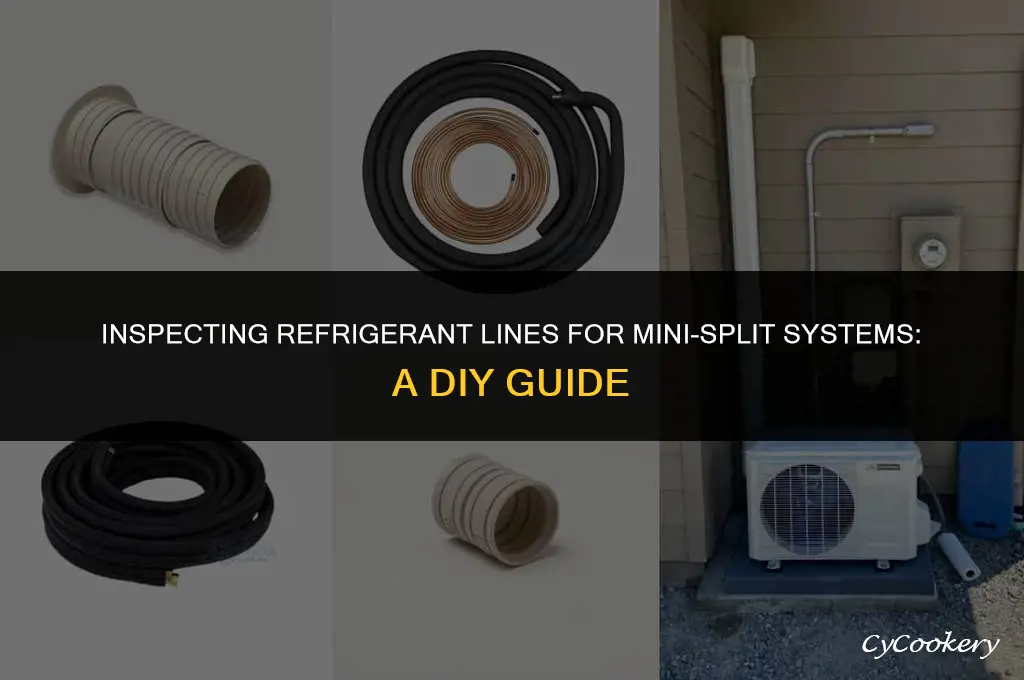 how to check refrigerant lines for mini split