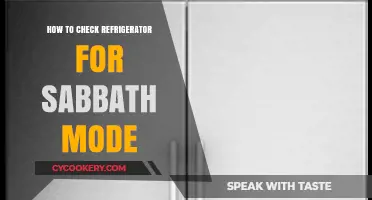 How to Check Your Refrigerator for Sabbath Mode: A Quick Guide