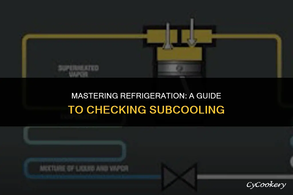 how to check subcooling on a refrigeration system