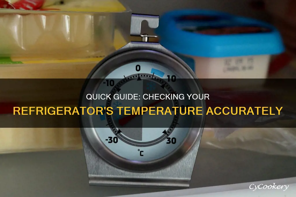 how to check the temperature of refrigerator