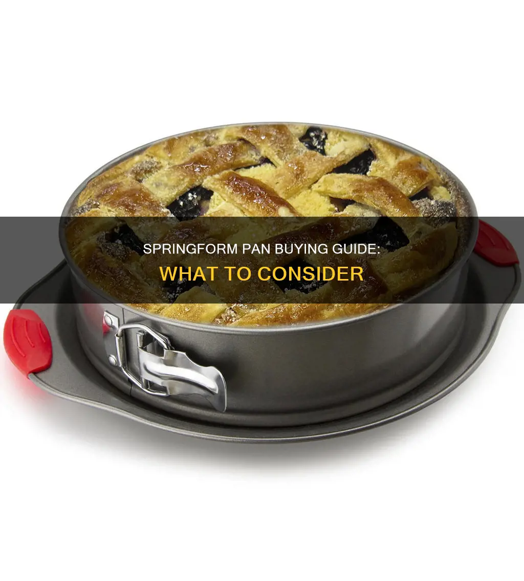 how to choose a springform pan