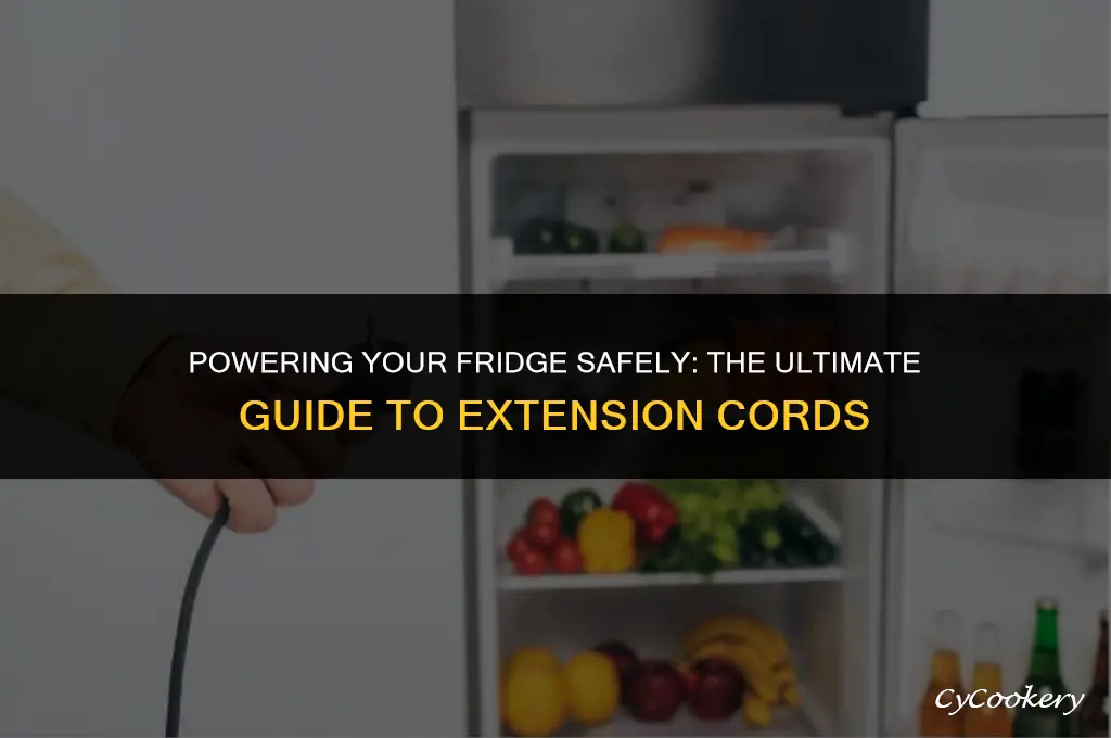 how to choose an extension cord for a refrigerator