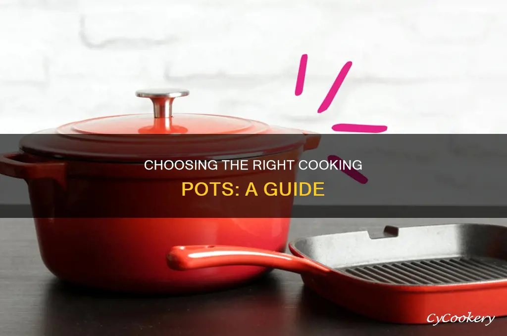 how to choose cooking pots