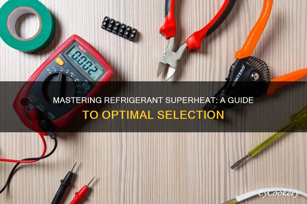 how to choose the correct refrigerant superheat