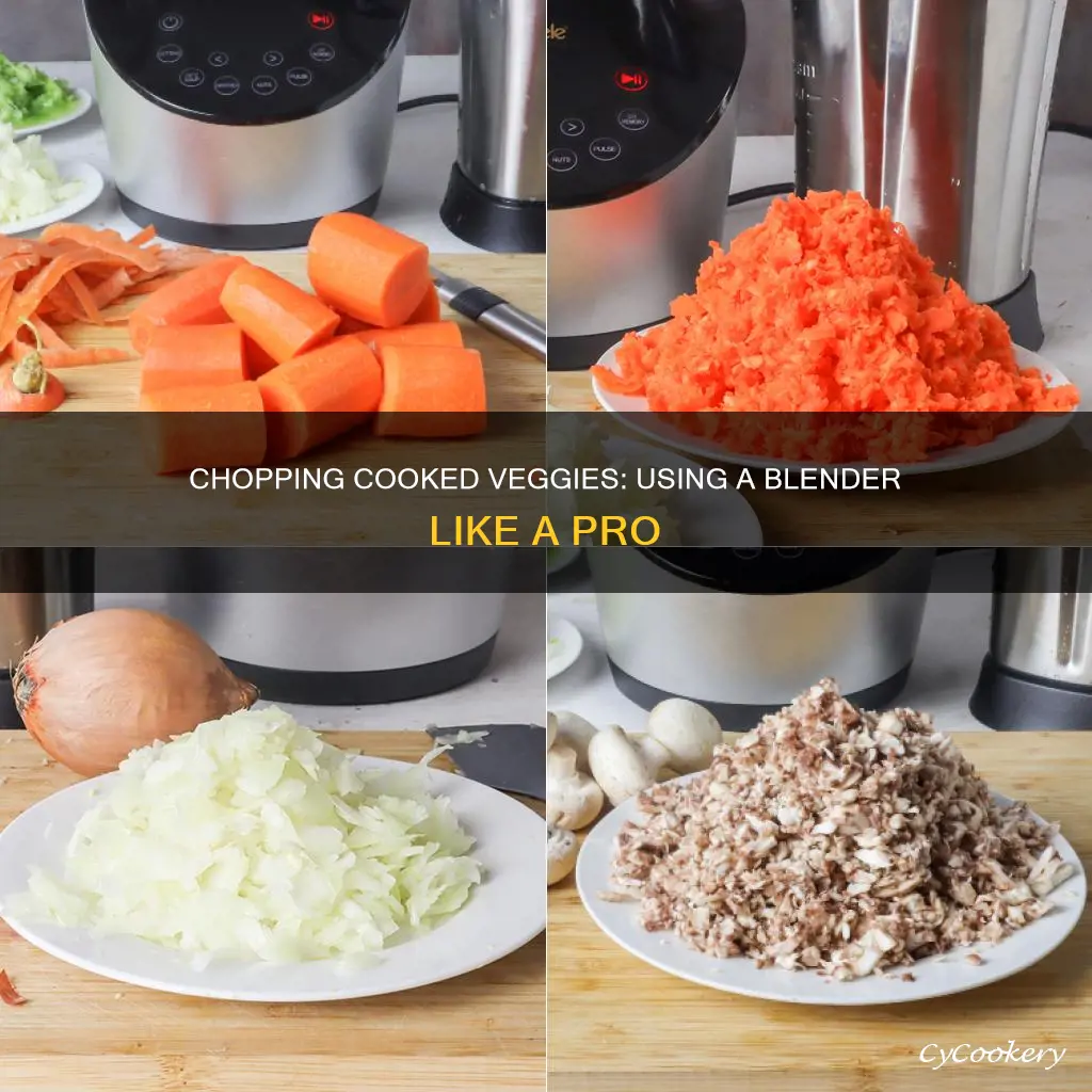 how to chop cooked veggies in a blender