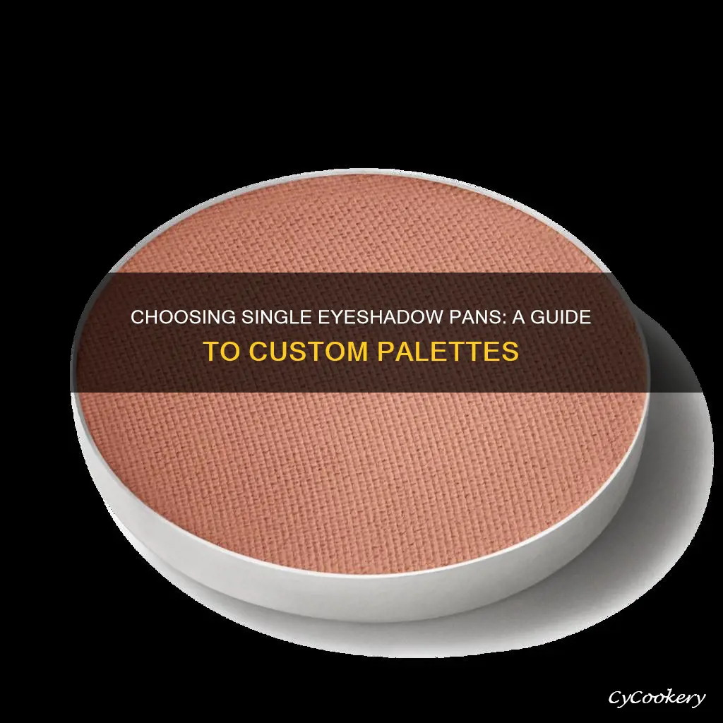 how to chose single eyeshadow pans