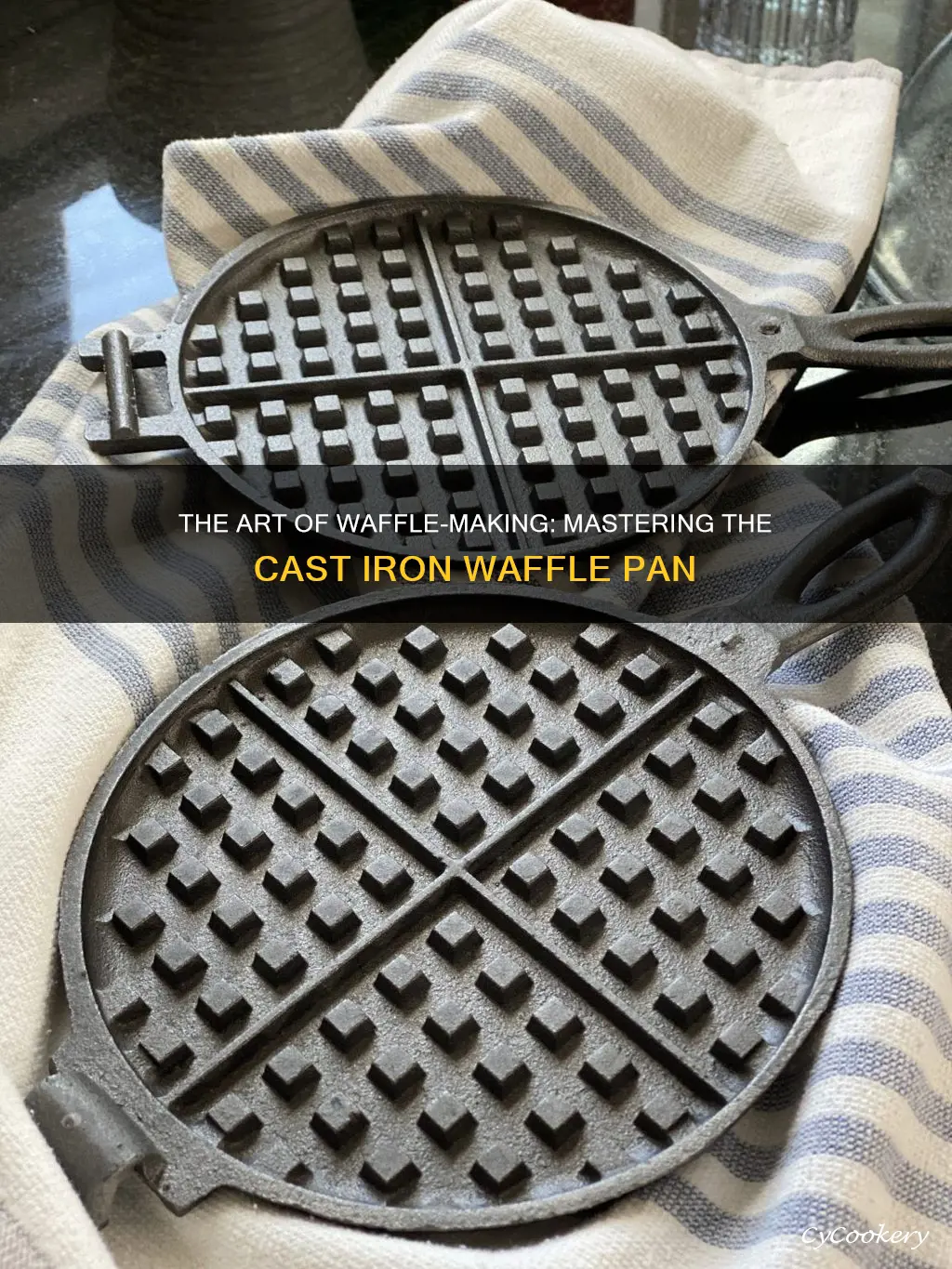 how to ciok waffles in cast iron waffles pan