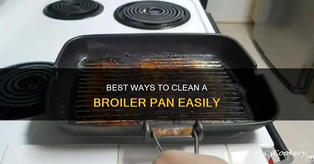 how to clean a broiler pan