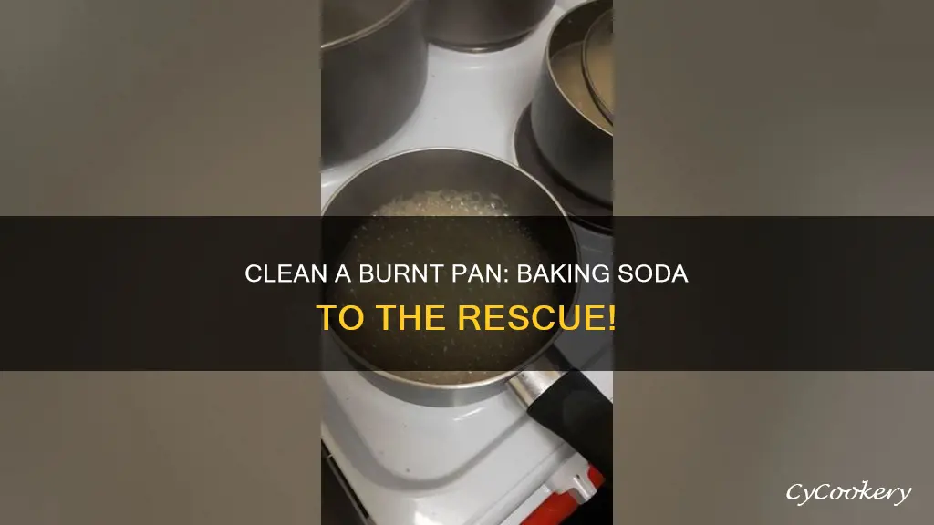 how to clean a burnt pan with bicarbonate of soda