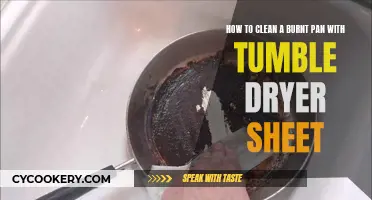 Use Dryer Sheets to Clean Your Burnt Pans