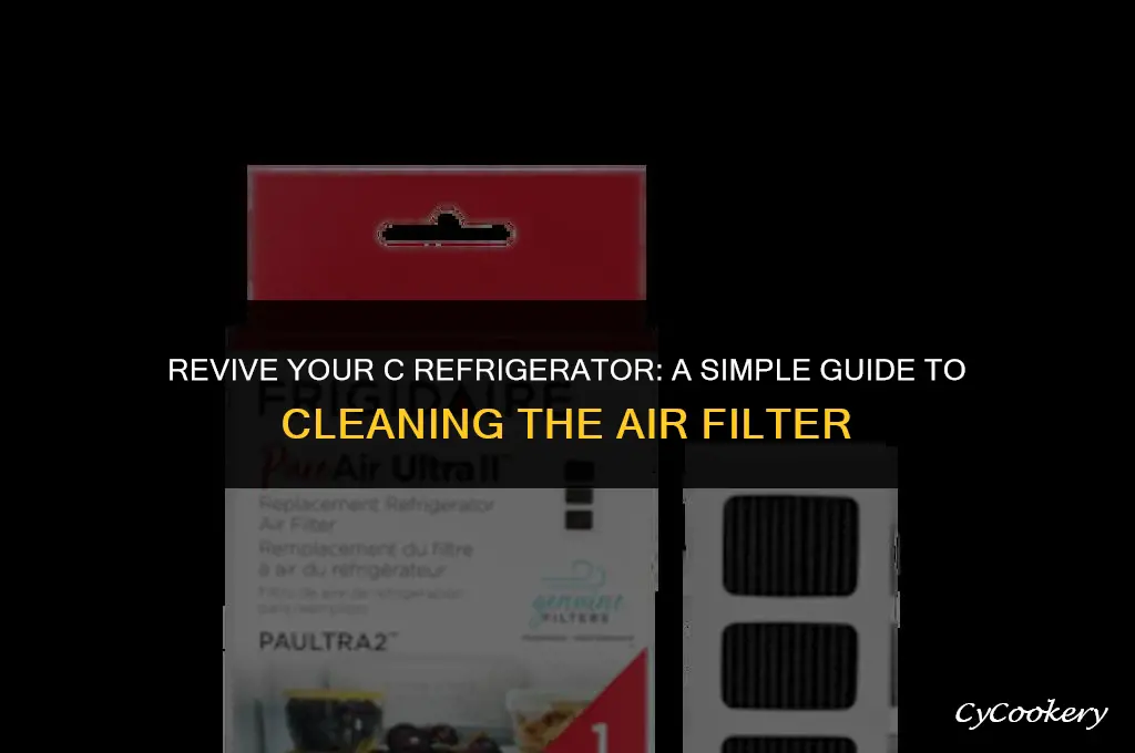 how to clean a c refrigerator air filter