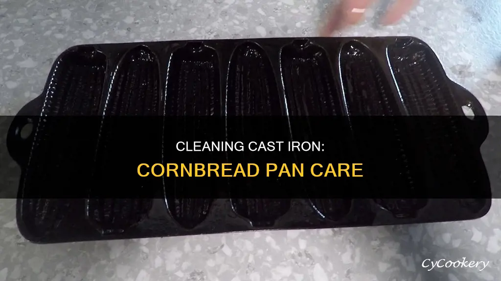 how to clean a cast iron cornbread pan