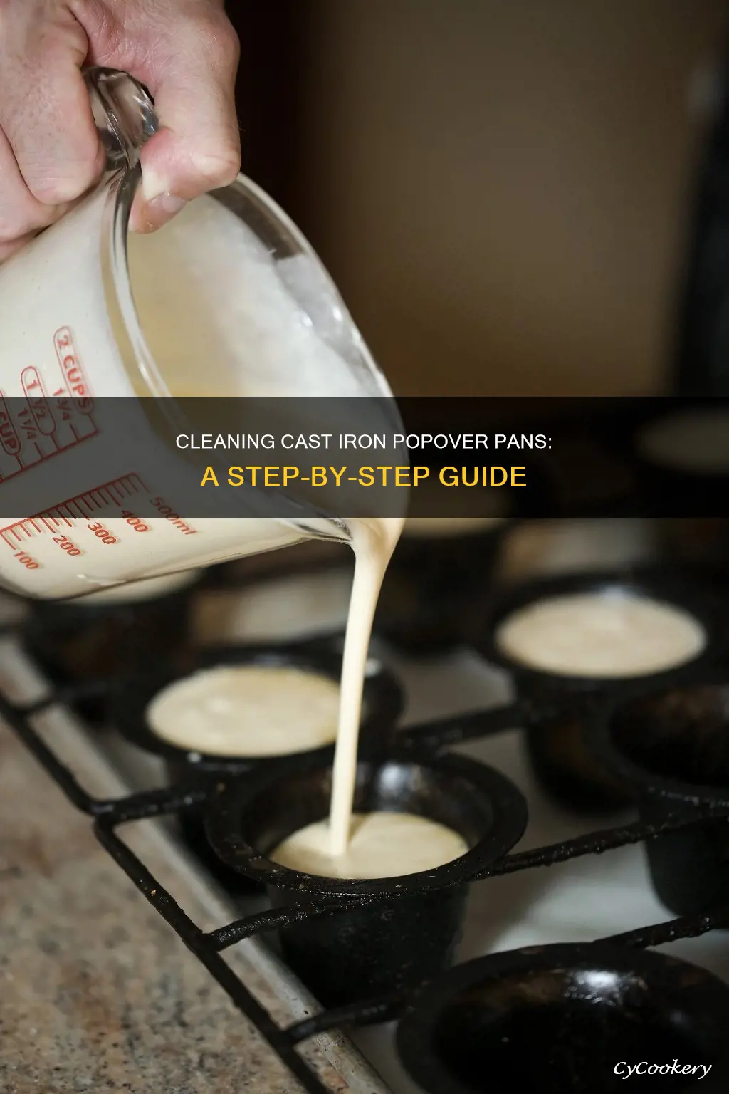 how to clean a cast iron popover pan