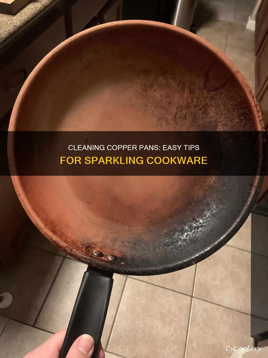 how to clean a coper pan