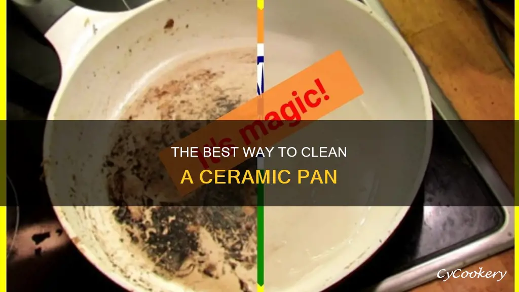 how to clean a cramic pan