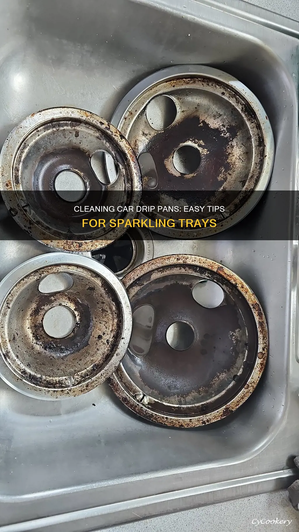 how to clean a dirty car drip pans