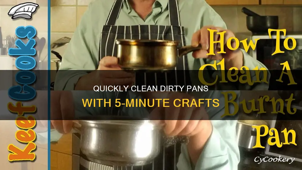 how to clean a dirty pan 5 min crafts