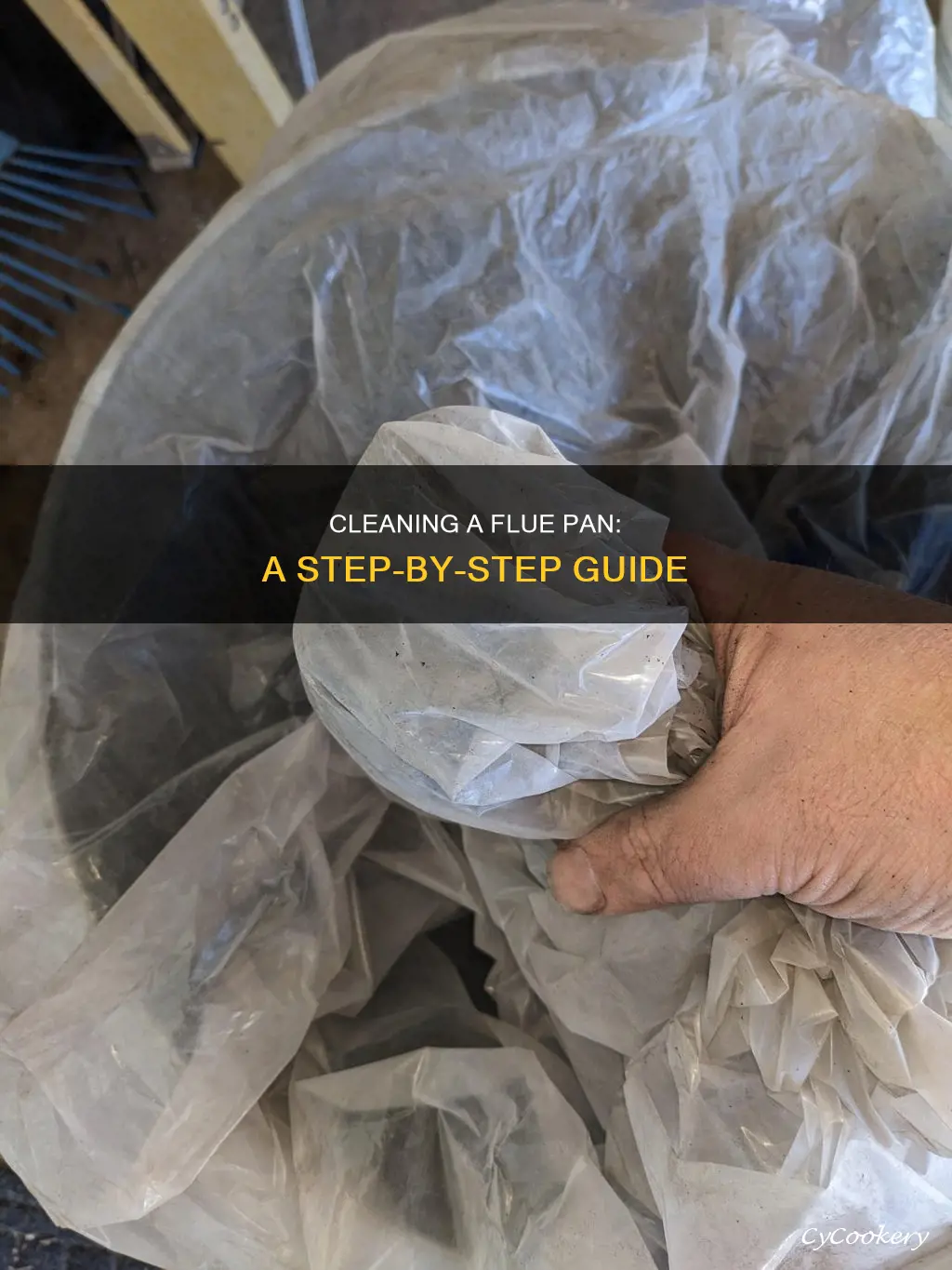 how to clean a flue pan