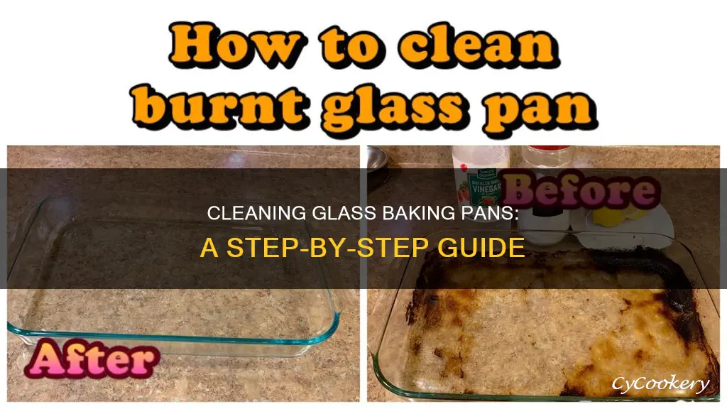 how to clean a glass baking pan