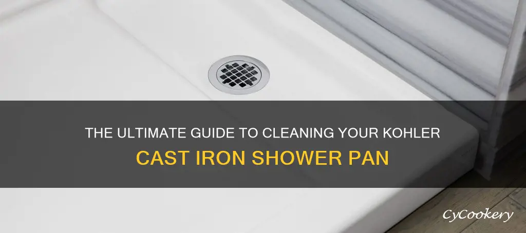 how to clean a kohler cast iron shower pan