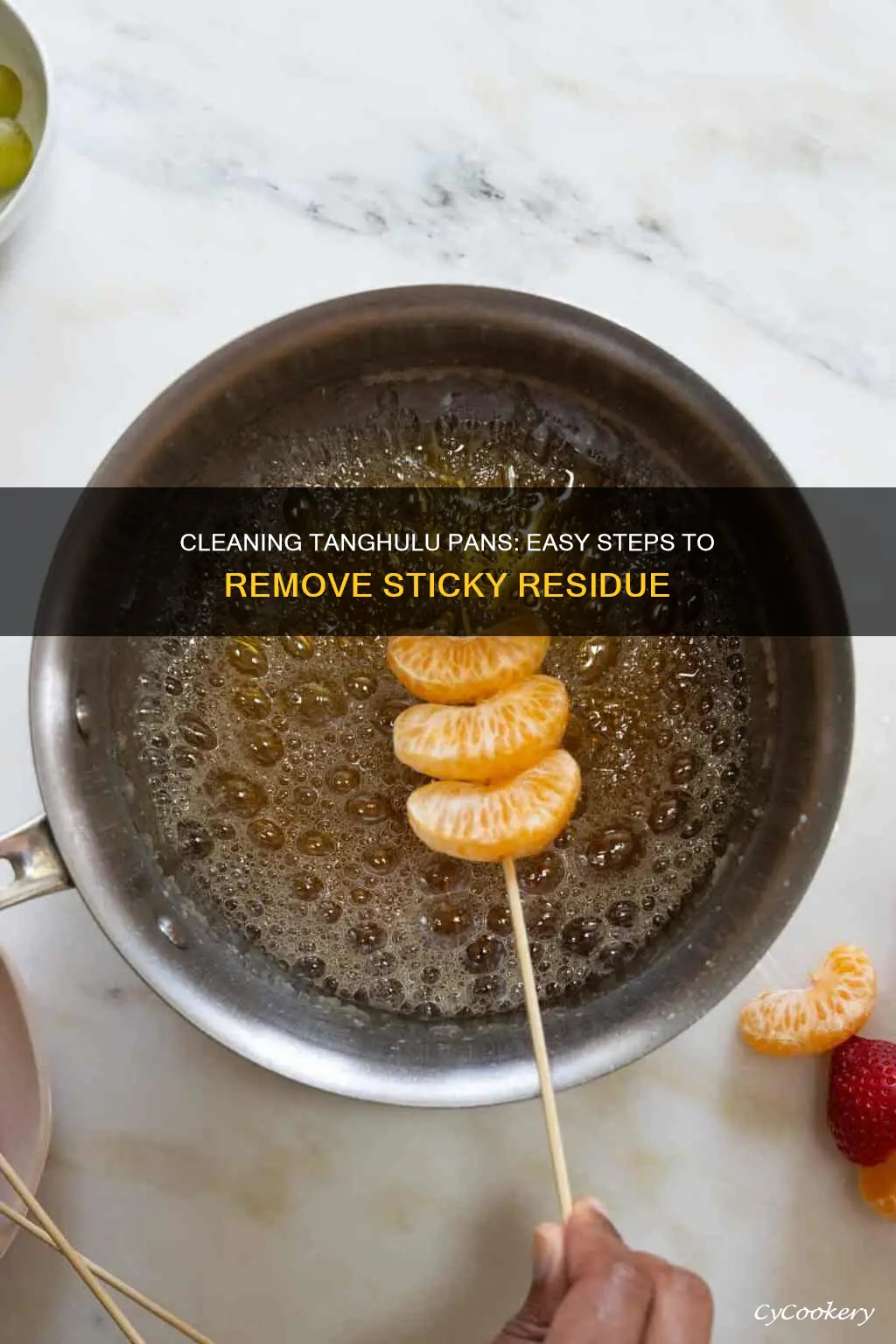 how to clean a pan after making tanghulu