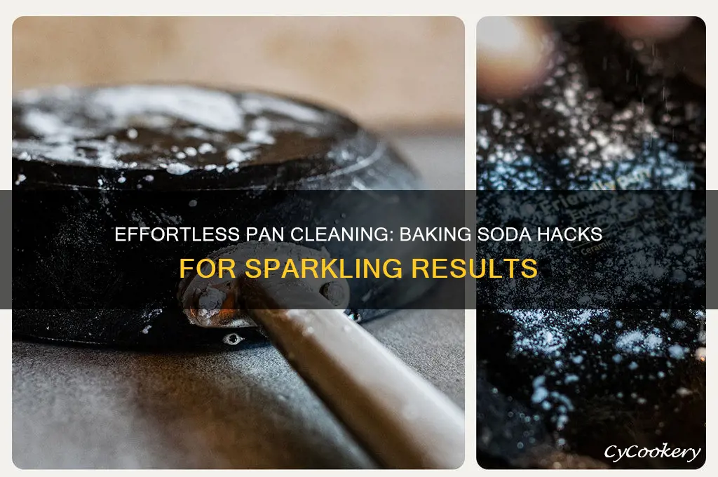 how to clean a pan using baking soda