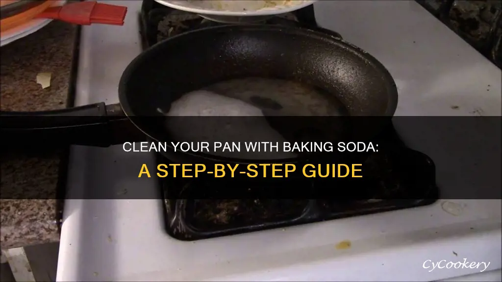 how to clean a pan with baking soda