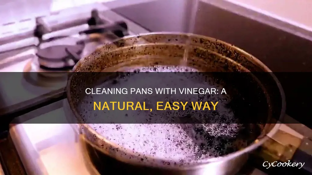 how to clean a pan with vinegar