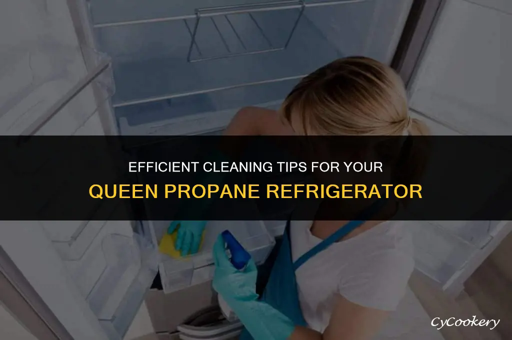how to clean a queen propane refrigerator work
