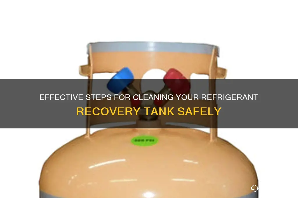 how to clean a refrigerant recovery tank