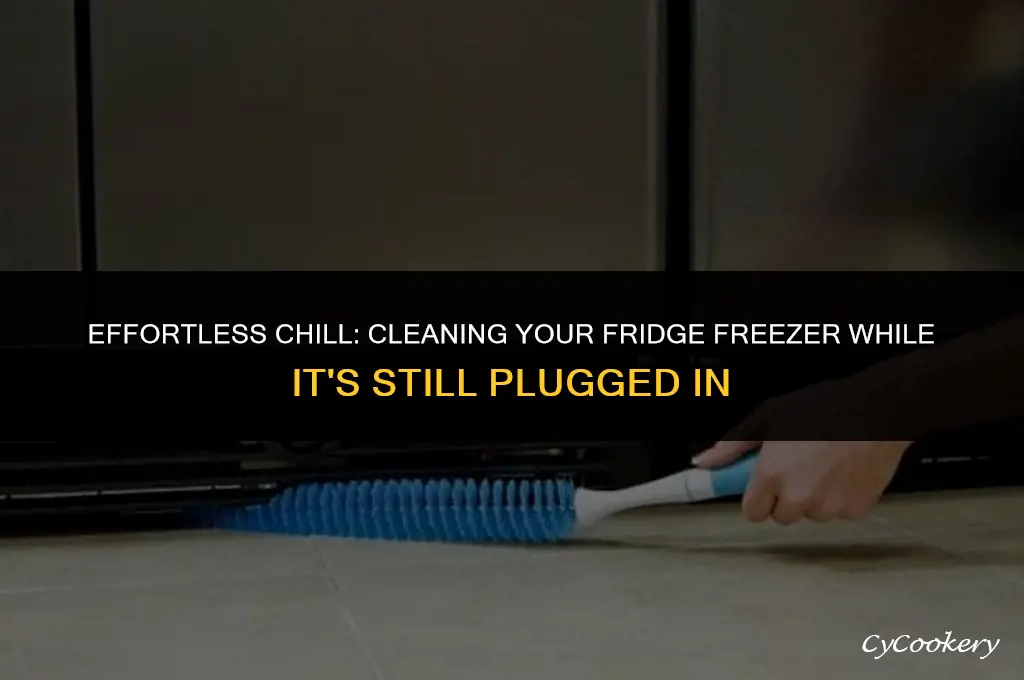 how to clean a refrigerator freezer without unplugging