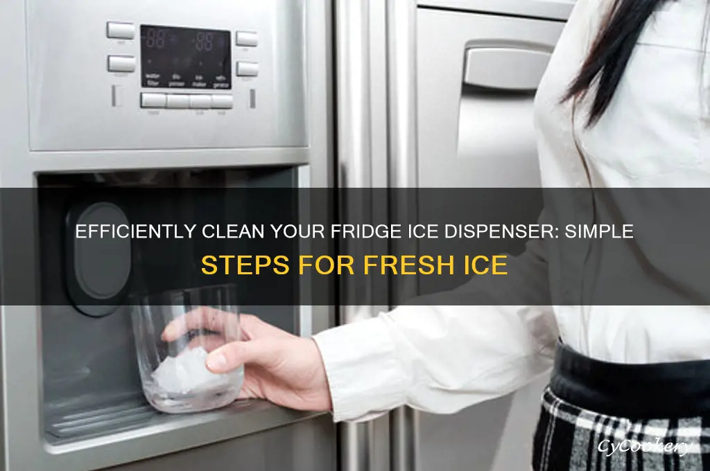how to clean a refrigerator ice dispenser