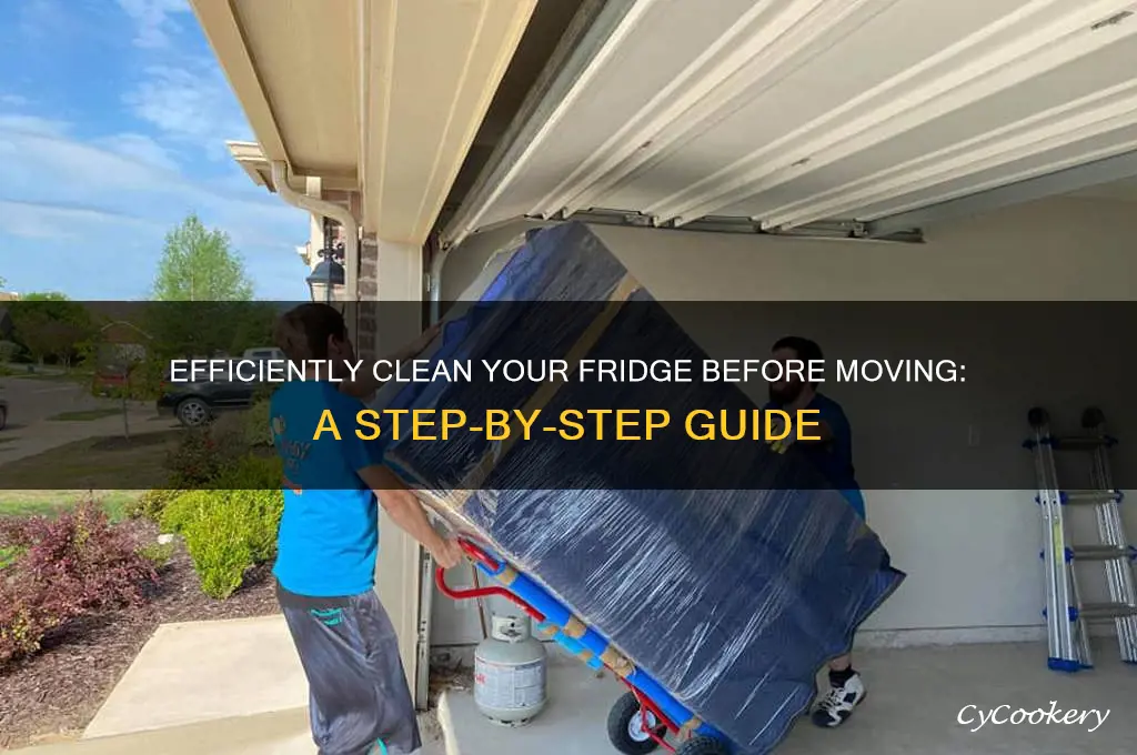 how to clean a refrigerator when moving