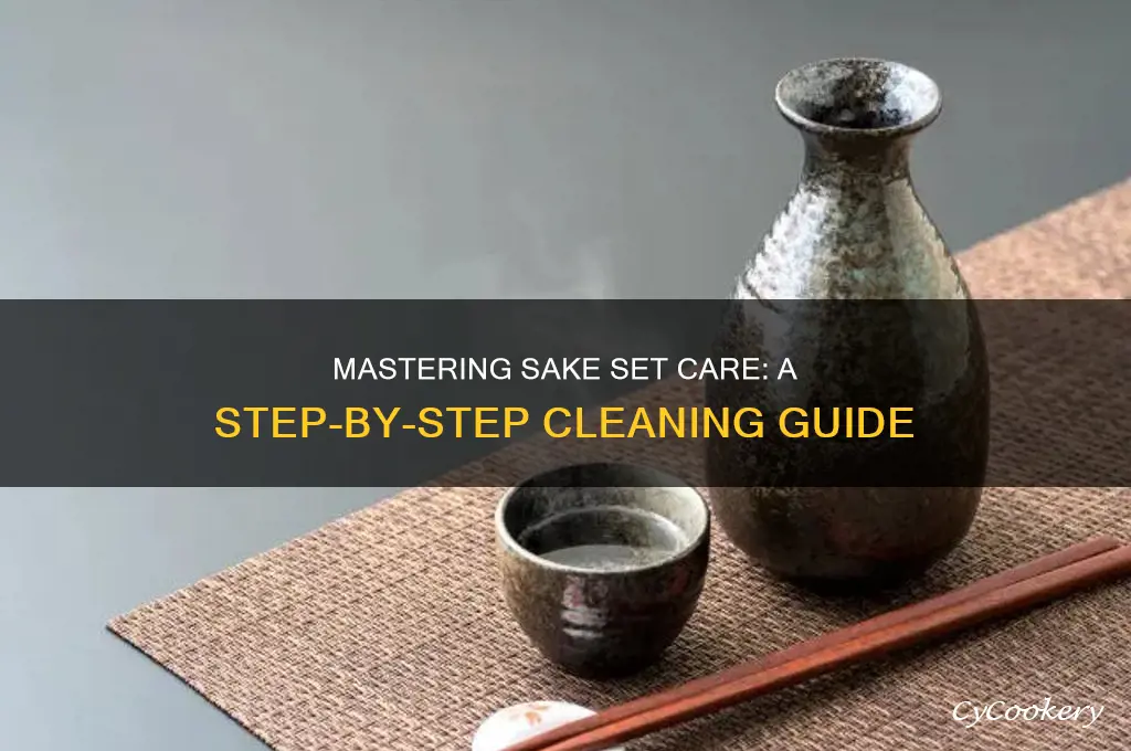 how to clean a sake set