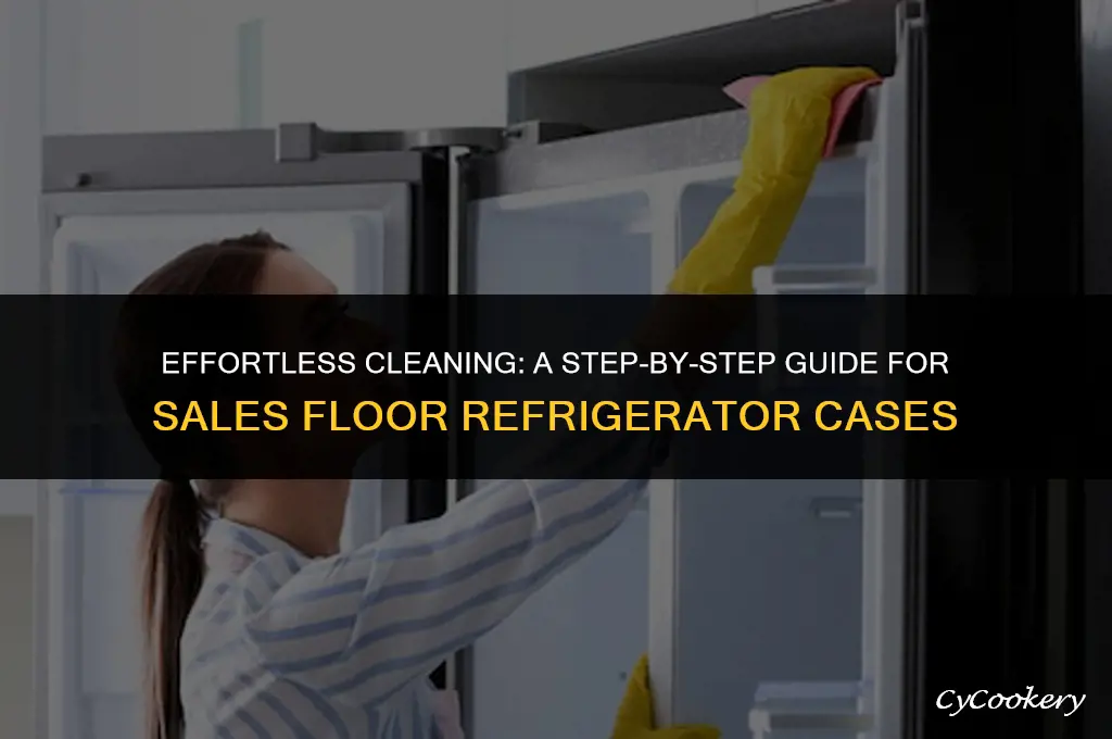 how to clean a sales floor refrigerator case