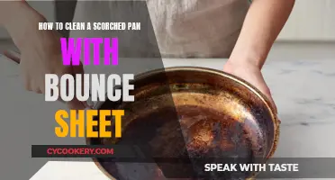 Cleaning Scorched Pans: Bounce Sheet Magic