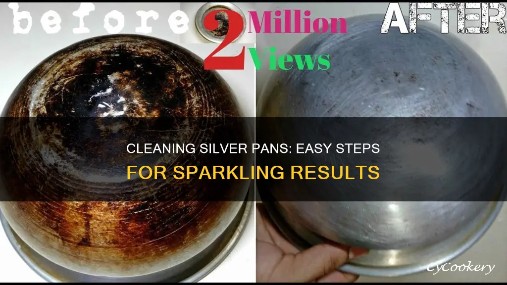 how to clean a silver pan