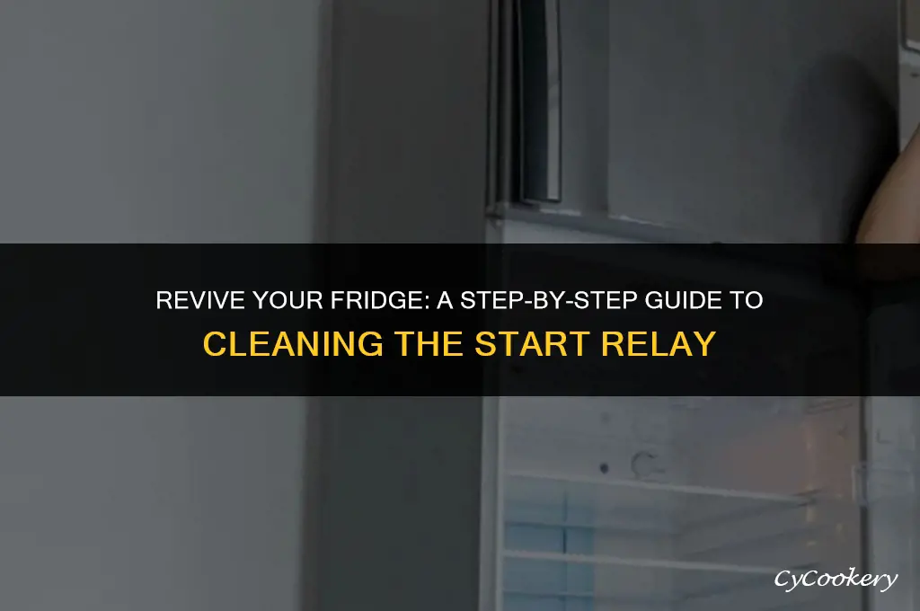 how to clean a start relay on refrigerator