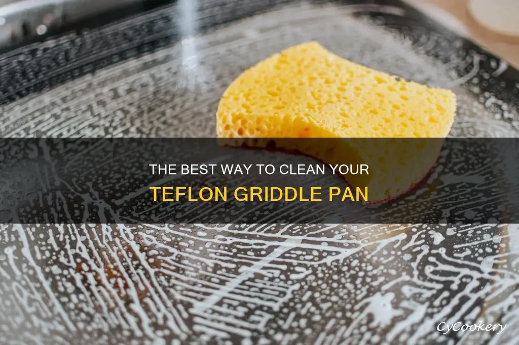 how to clean a teflon griddle pan