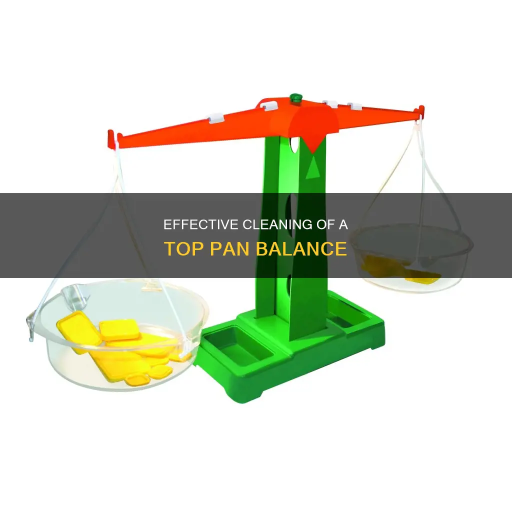 how to clean a top pan balance