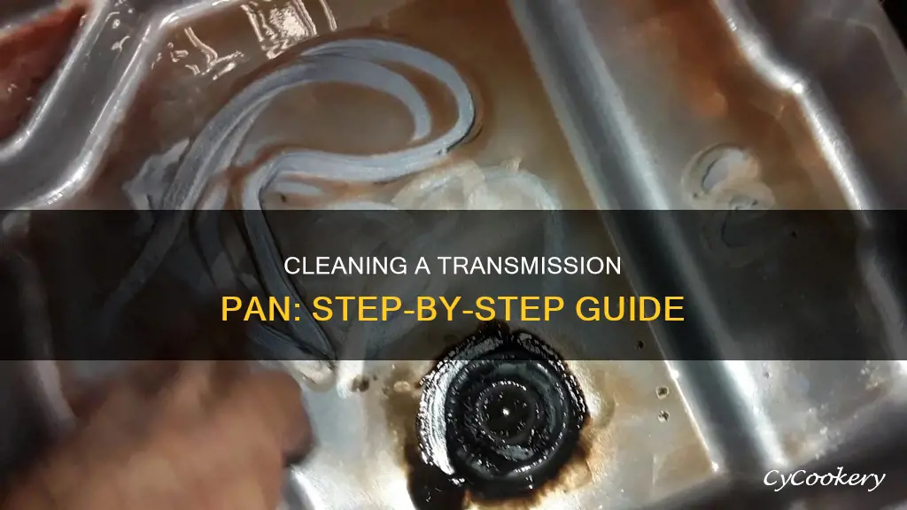 how to clean a transmission pan