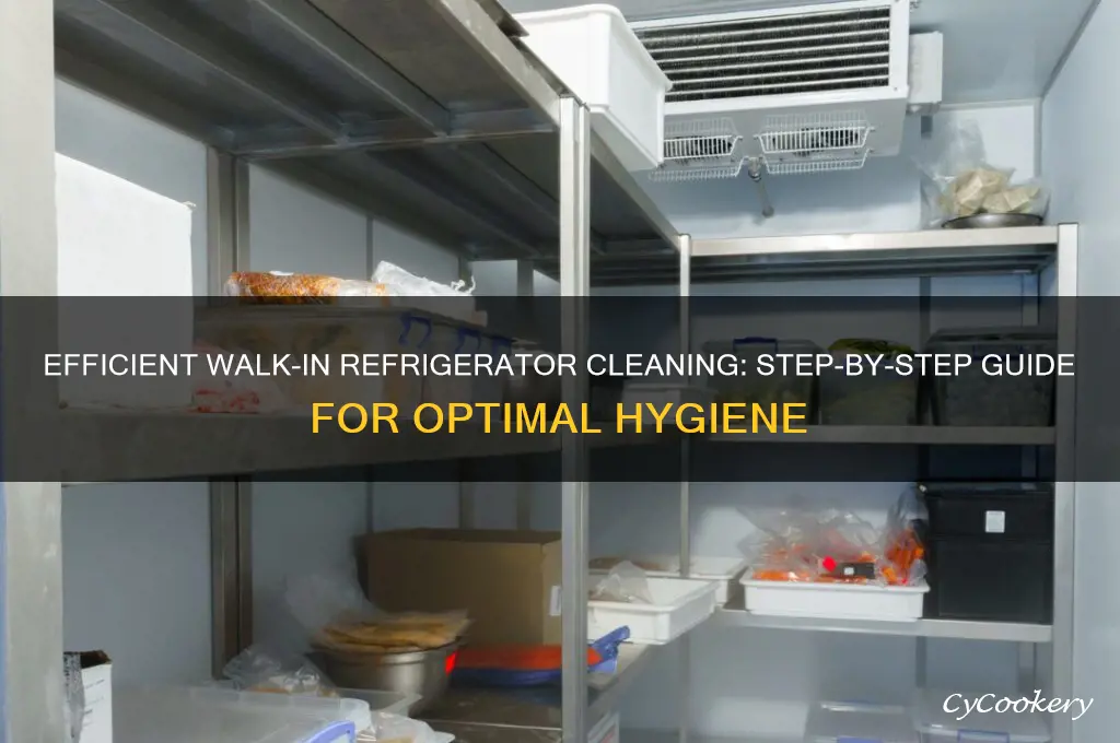 how to clean a walk in refrigerator