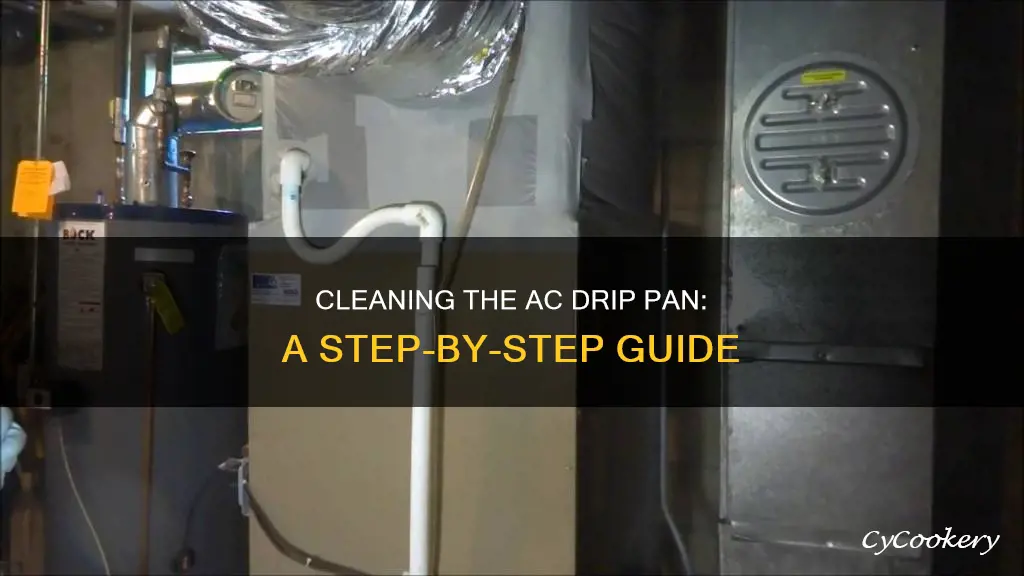 how to clean ac drip pan